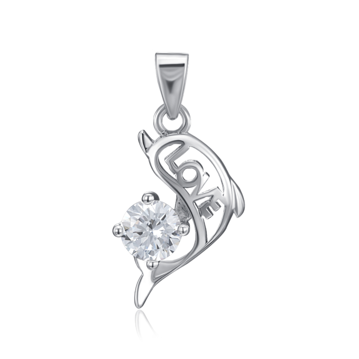 12345 Срібна підвіска з фіанітом. Артикул SP00869-P/12/1 12345 грн742 12345