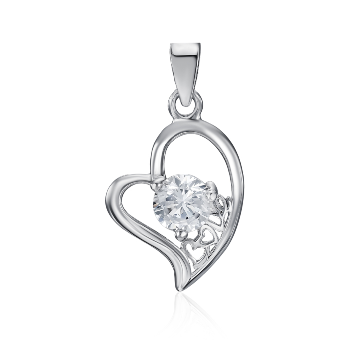 12345 Срібна підвіска з фіанітом. Артикул SP01019-P/12/1 12345 грн825 12345