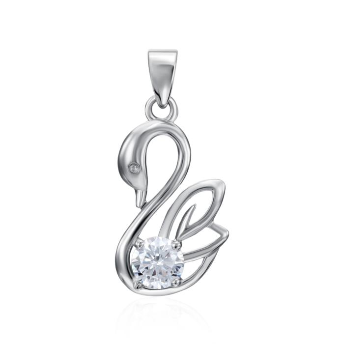 Серебряная подвеска с фианитами. Артикул SP01033-P/12/1