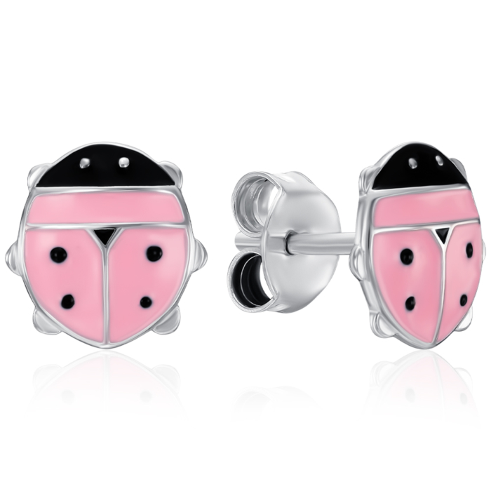 12345 Срібні пусети з емаллю. Артикул SZDE06892-E/12/1432 12345 грн1,342 12345