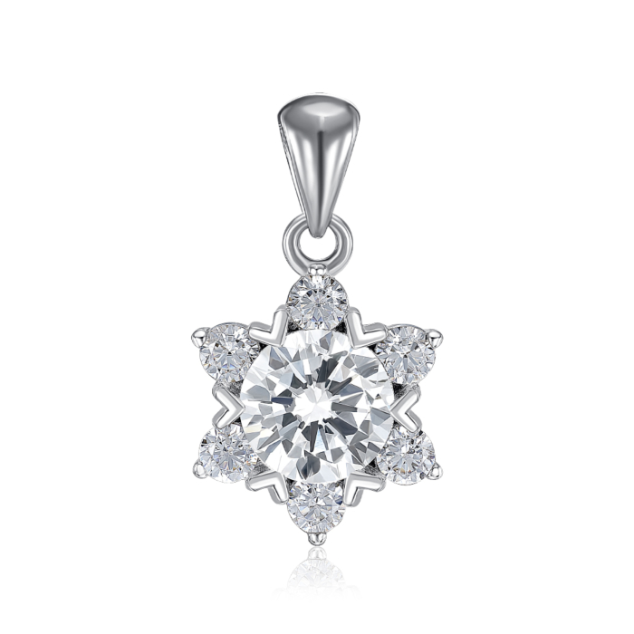 12345 Срібна підвіска з фіанітами. Артикул SZDP01815-P/12/1 12345 грн1,607 12345