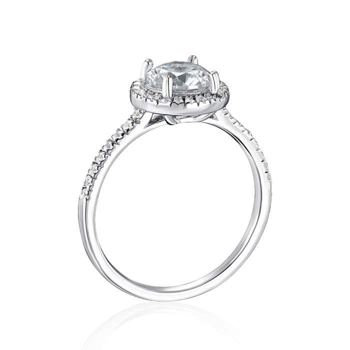 12345 Срібна каблучка з фіанітами. Артикул SZDR00162-R/12/1 12345 грн1,915 12345