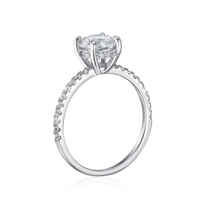 12345 Срібна каблучка з фіанітами. Артикул SZDR00966-R/12/1 12345 грн1,710 12345