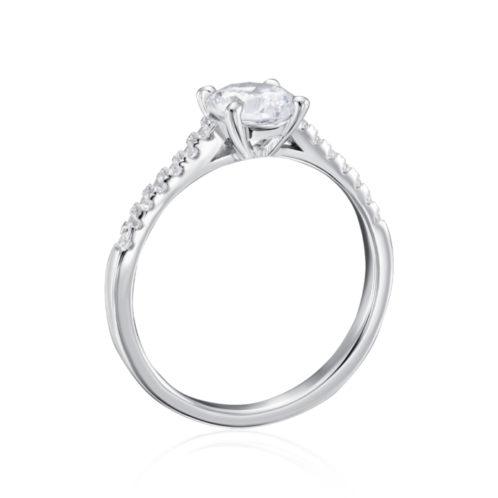 12345 Срібна каблучка з фіанітами. Артикул SZDR01069-R/12/1 12345 грн1,282 12345