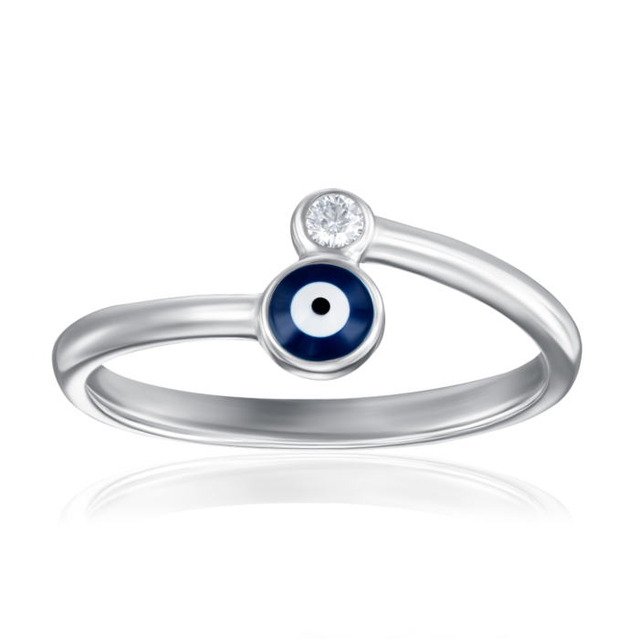 12345 Срібна каблучка з емаллю та фіанітом. Артикул SZDR04738-R/12/4925 12345 грн1,402 12345