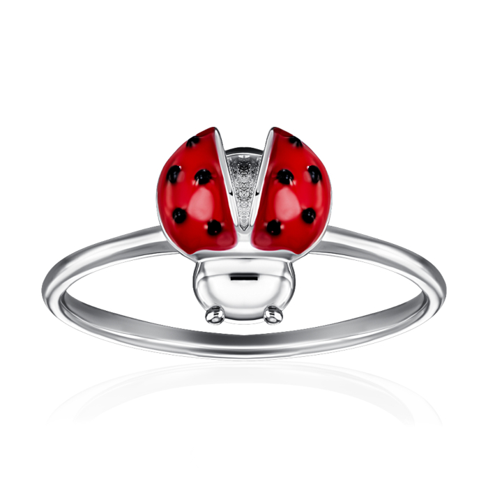 12345 Срібна каблучка з емаллю. Артикул SZDR07753-R/12/355 12345 грн1,214 12345