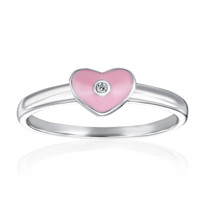 12345 Срібна каблучка з емаллю та фіанітом. Артикул SZDR07784-R/12/563 12345 грн1,052 12345