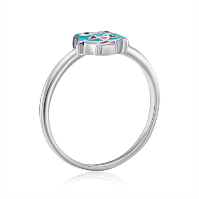 12345 Срібна каблучка з емаллю. Артикул SZDR07809-R/12/4764 12345 грн1,103 12345