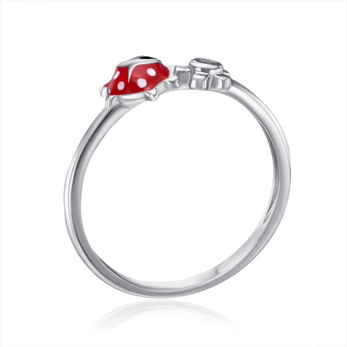 12345 Срібна каблучка з емаллю та фіанітом. Артикул SZDR07822-R/12/2408 12345 грн1,034 12345