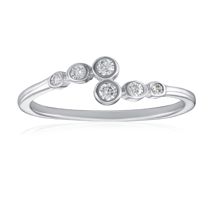 12345 Срібна каблучка з фіанітами. Артикул SZDR09724-R/12/1 12345 грн1,188 12345