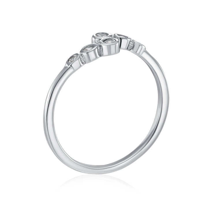 12345 Срібна каблучка з фіанітами. Артикул SZDR09724-R/12/1 12345 грн1,188 12345