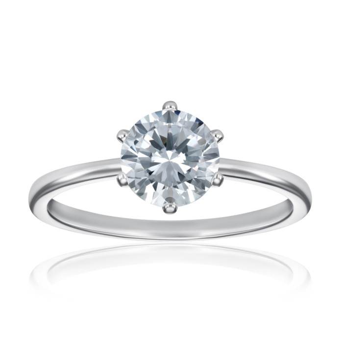 12345 Срібна каблучка з фіанітом. Артикул SZDR16764-R/12/1 12345 грн1,479 12345