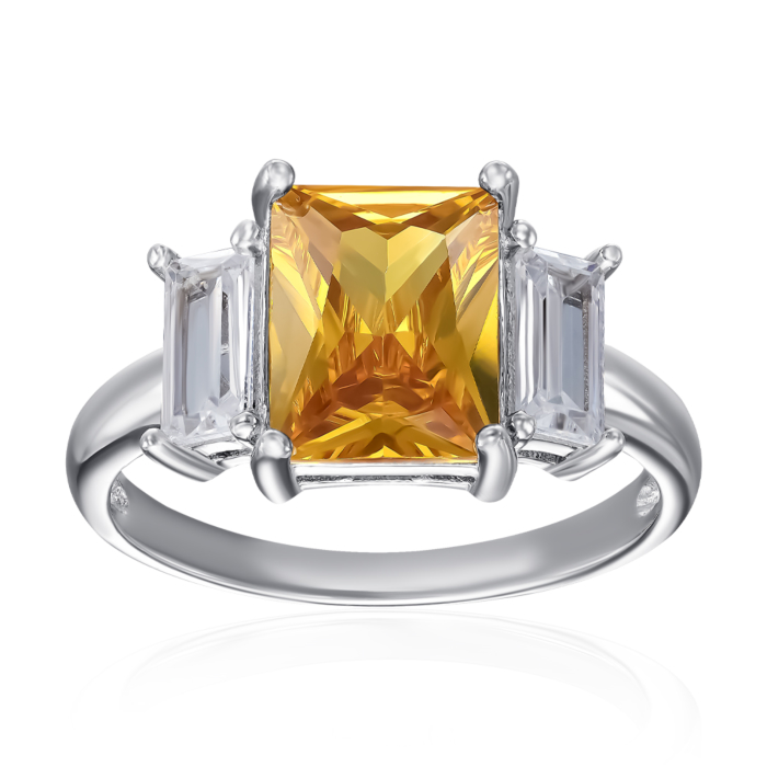 12345 Срібна каблучка з фіанітами. Артикул TK0001-R/12/2954 12345 грн2,052 12345