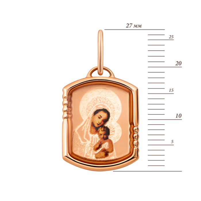 12345 Золота підвіска-ікона Божої Матері.Артикул UG53112019201 12345 грн3,884 12345