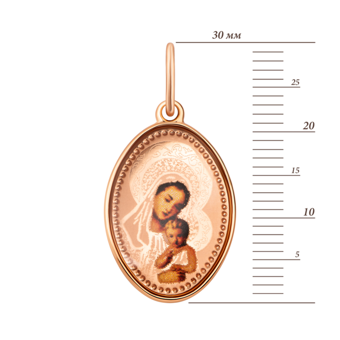 12345 Золота підвіска-ікона Божої Матері.Артикул UG53112019301 12345 грн4,088 12345