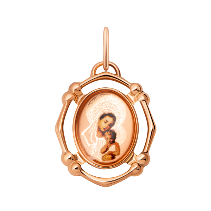 12345 Золота підвіска-ікона Божої Матері.Артикул UG53112019401 12345 грн4,170 12345