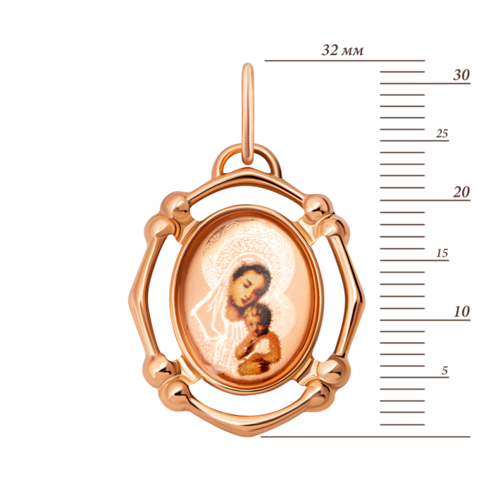 12345 Золота підвіска-ікона Божої Матері.Артикул UG53112019401 12345 грн4,170 12345