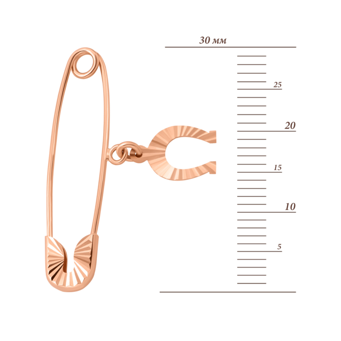 12345 Золота брошка-булавка.Артикул UG58112010201 12345 грн3,107 12345