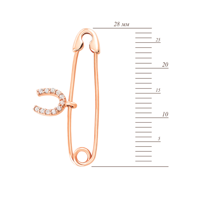 12345 Золота брошка-булавка. Артикул UG5БШ081(4)и 12345 грн3,434 12345