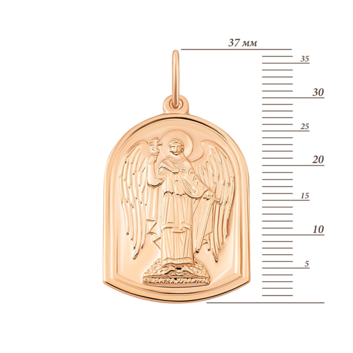 Золотая подвеска Ангел Хранитель. Артикул UG5и051