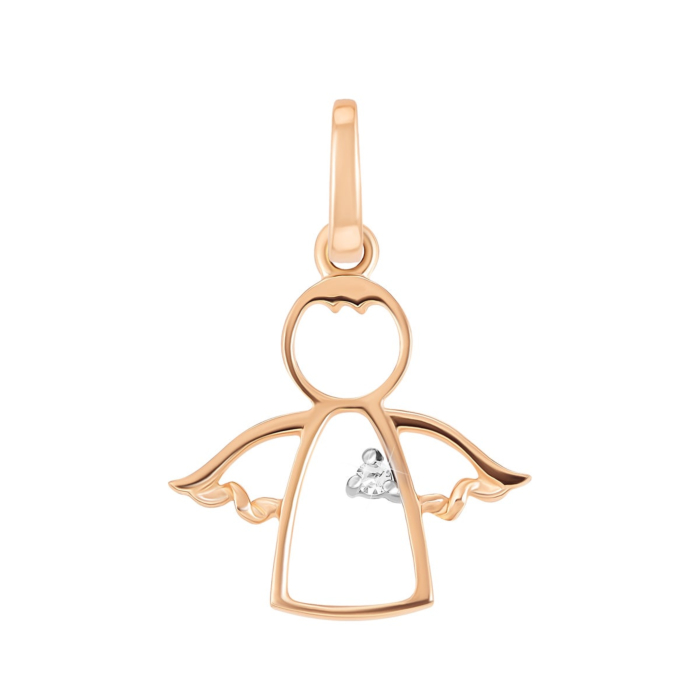 12345 Золота підвіска Янгол з діамантом. Артикул UG5ПМ0024 12345 грн5,824 12345