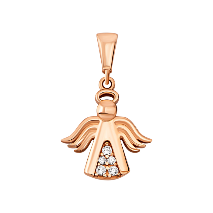 12345 Золота підвіска Янгол з фіанітами.Артикул UG53101013701 12345 грн3,434 12345