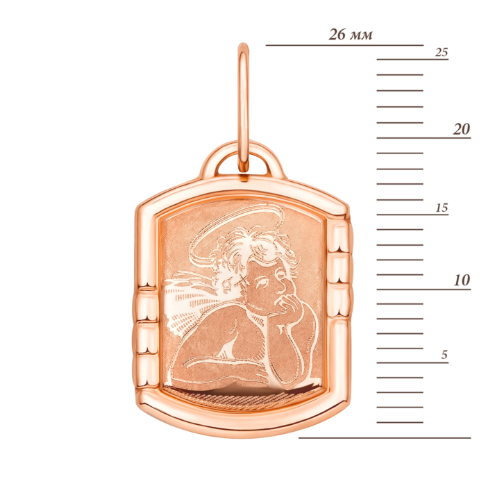 12345 Золота підвіска-ікона Янгол Охоронець (30585/21лгр) 12345 грн4,424 12345