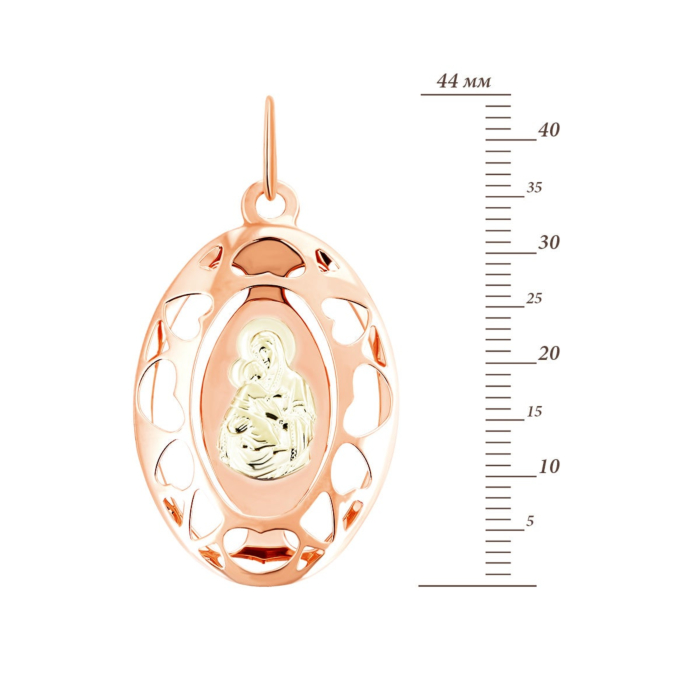 12345 Золота підвіска-ікона Божої Матері Володимирська.Артикул UG511417-Л.Вл.м 12345 грн11,384 12345