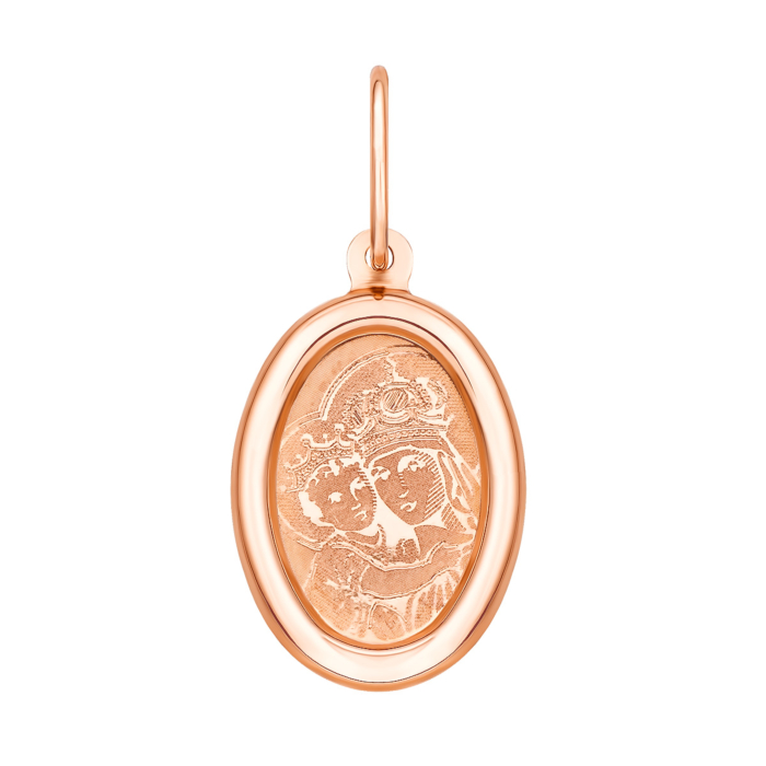 12345 Золота підвіска-іконка Богоматір Жировицька (30551-10/01/0 (30551/10лгр) 12345 грн2,935 12345