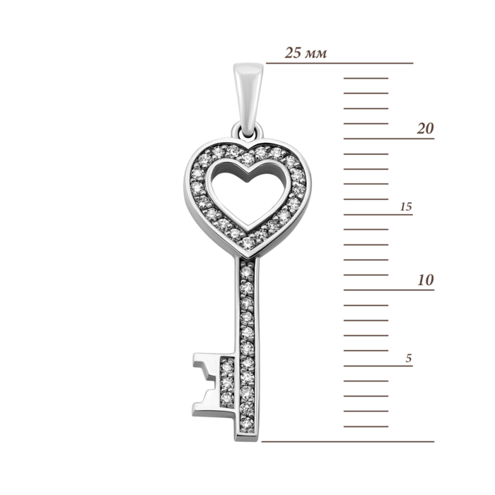 12345 Золота підвіска Ключик з діамантами.Артикул UG53101010602 12345 грн26,712 12345