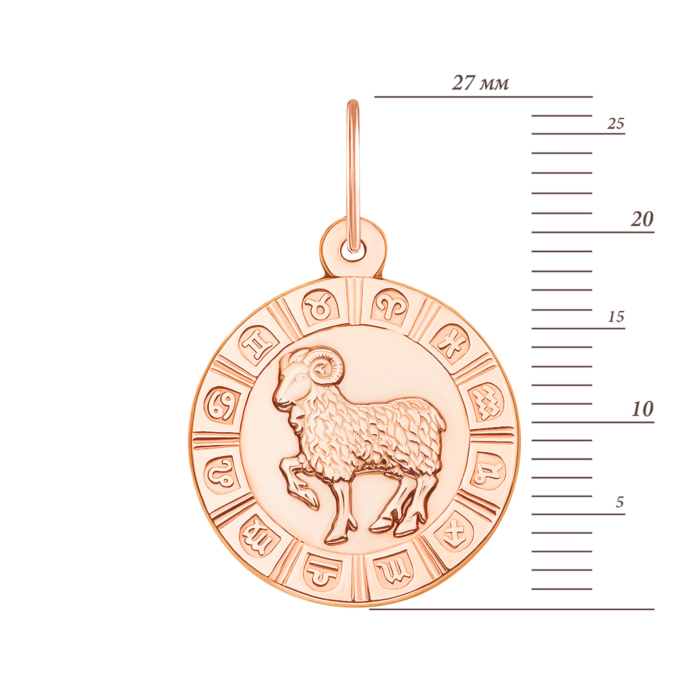 12345 Золота підвіска «Овен». Артикул 30503/ов 12345 грн4,764 12345