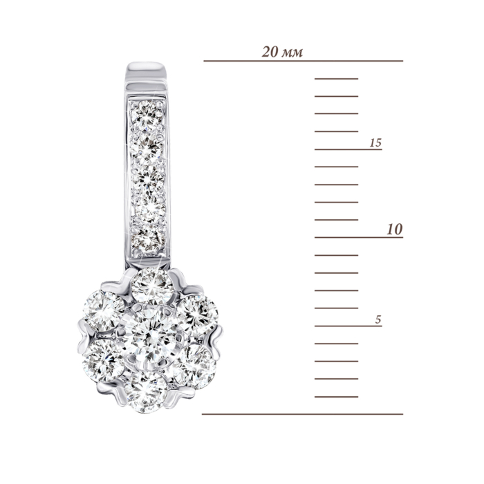 12345 Золота підвіска з діамантами. Артикул UG5Пz7432/1 12345 грн31,099 12345