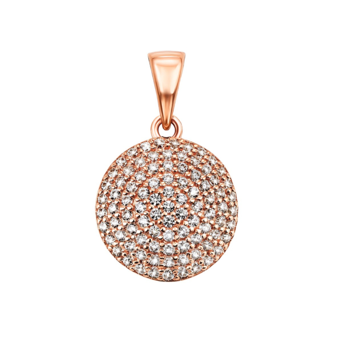 12345 Золота підвіска з фіанітами. Артикул UG5ПВ711и 12345 грн5,204 12345