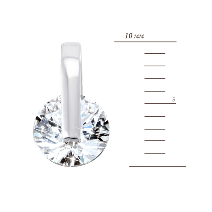 12345 Золота підвіска з фіанітом Royal Zirconia.Артикул UG5П4121/1 Royal 12345 грн3,152 12345