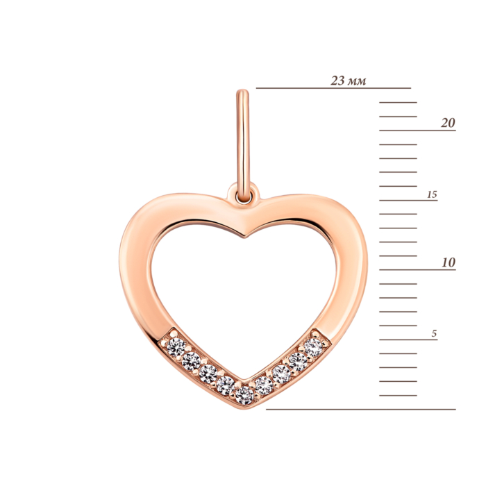 12345 Золота підвіска Серце.Артикул UG5310674310101 12345 грн4,371 12345