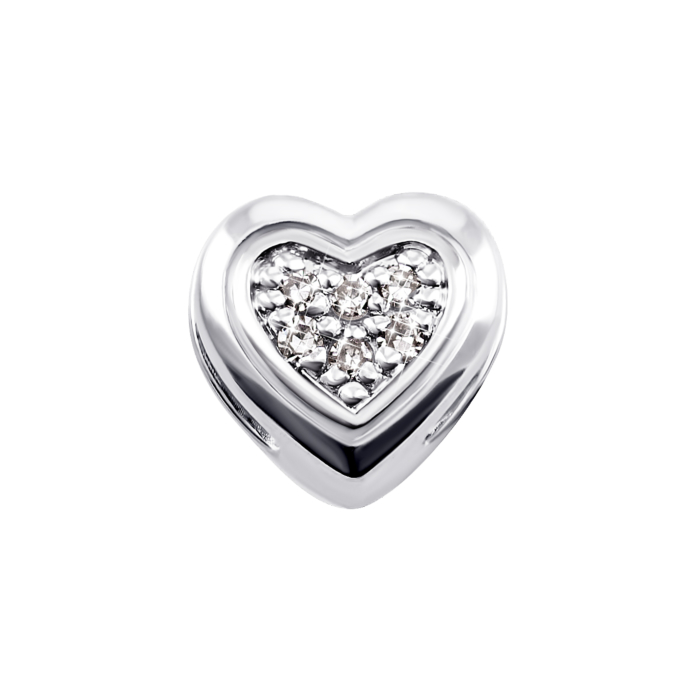 12345 Золота підвіска Серце з діамантами. Артикул UG5880339-К бел 12345 грн5,353 12345