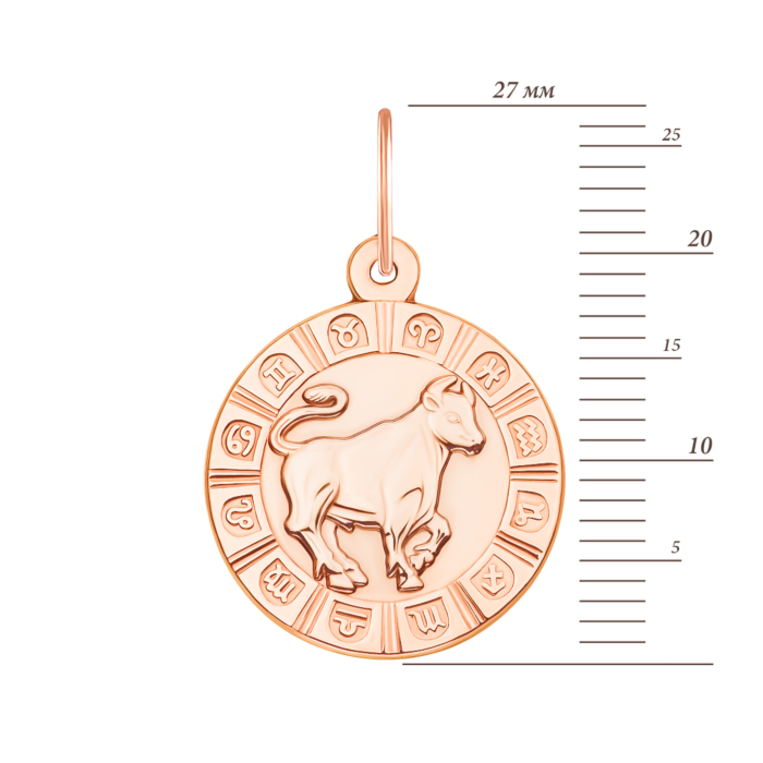12345 Золота підвіска «Телець». Артикул 30503/тц 12345 грн4,721 12345