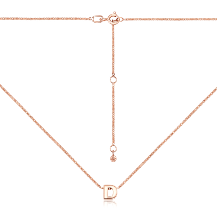 12345 Золотий ланцюжок з літерою «Д» без вставки. Артикул 31793-d/66024-3/01/0 12345 грн9,146 12345