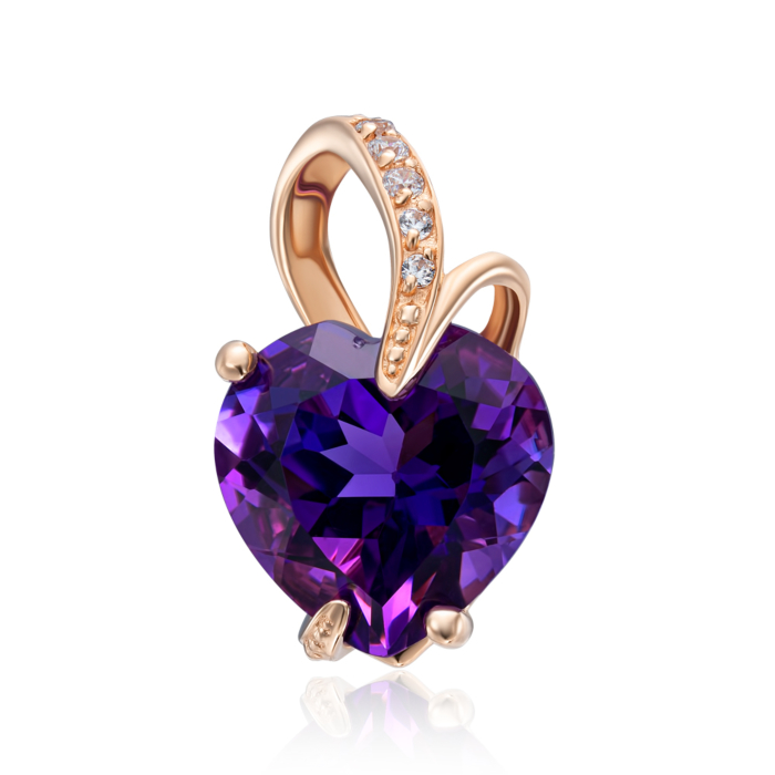 12345 Золота підвіска з аметистом і фіанітами. Артикул 50433/1 ам 12345 грн8,502 12345