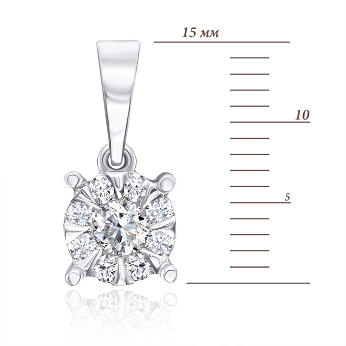 12345 Золота підвіска з діамантами. Артикул 52921/3.5б 12345 грн60,442 12345