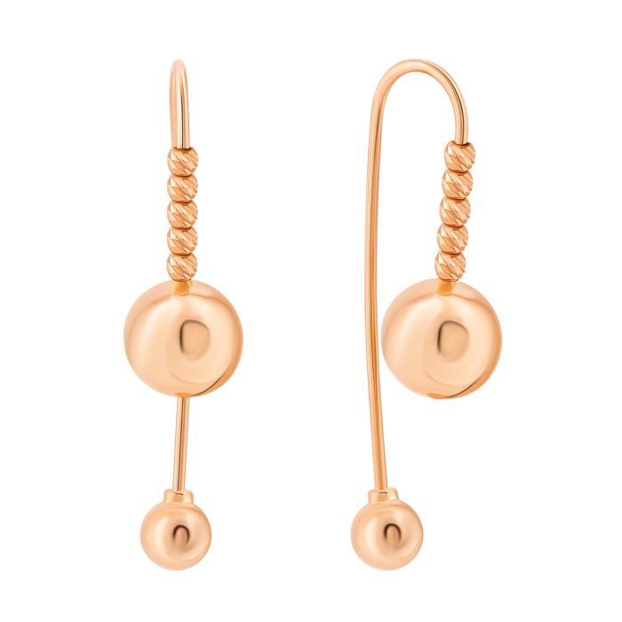 12345 Золоті сережки-протяжки.Артикул UG52112024401 12345 грн16,966 12345