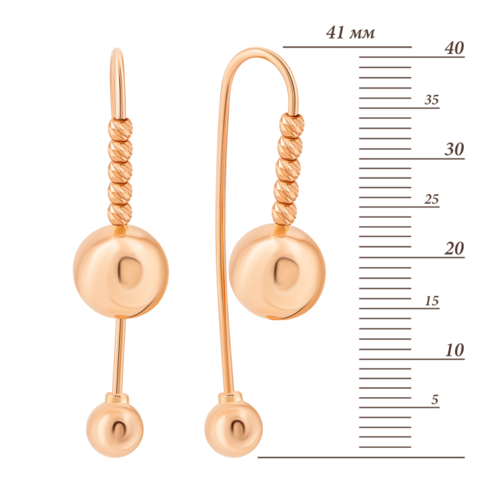 12345 Золоті сережки-протяжки.Артикул UG52112024401 12345 грн16,966 12345