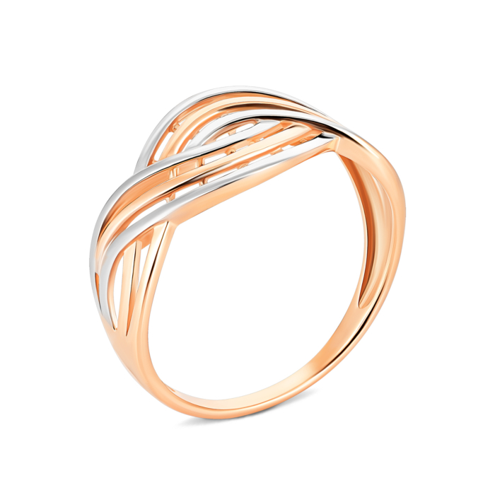 Золота каблучка без вставки. Артикул UG5КБ802(зв)