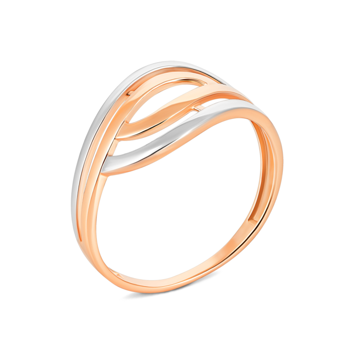 Золота каблучка без вставки. Артикул UG5КБ803(зв)