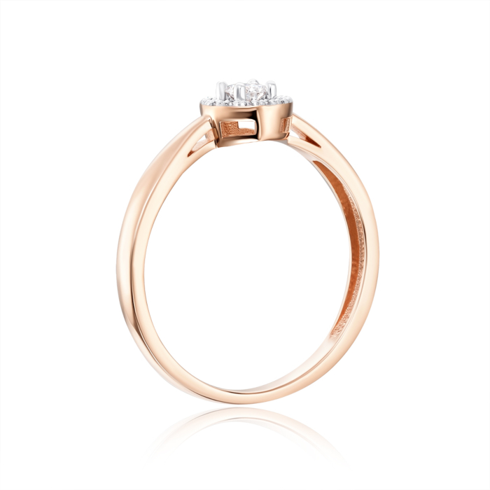 12345 Золота каблучка з діамантами. Артикул 800098/01/1/9979 12345 грн21,253 12345