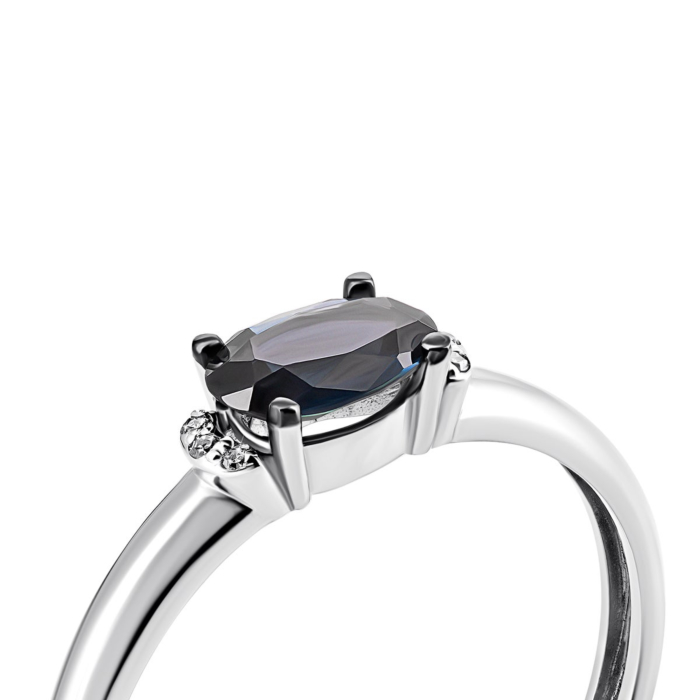 12345 Золота каблучка з діамантами і сапфіром. Артикул UG553543/02/1/8121 12345 грн13,721 12345