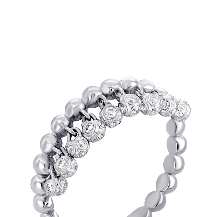 Золотое кольцо с фианитами. Артикул UG51/101/073/1