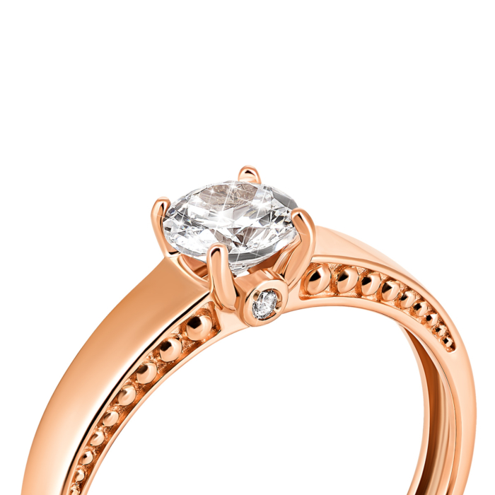 12345 Золота каблучка з фіанітами. Артикул UG5331502 12345 грн8,456 12345