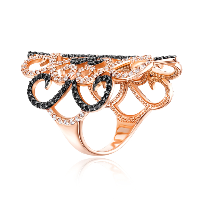 12345 Фалангова золота каблучка з фіанітами. Артикул 12048/ч 12345 грн28,160 12345