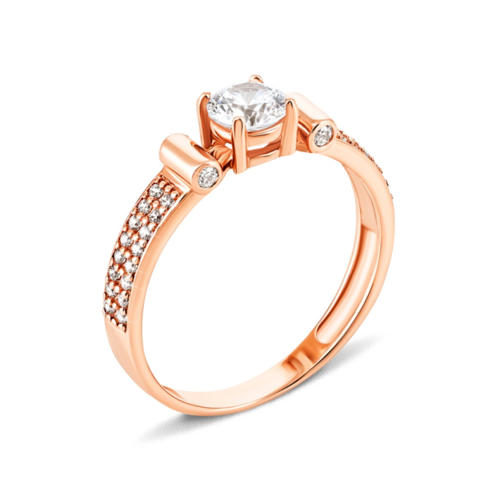 12345 Золота каблучка з фіанітами. Артикул UG5КВ1129и 12345 грн9,281 12345